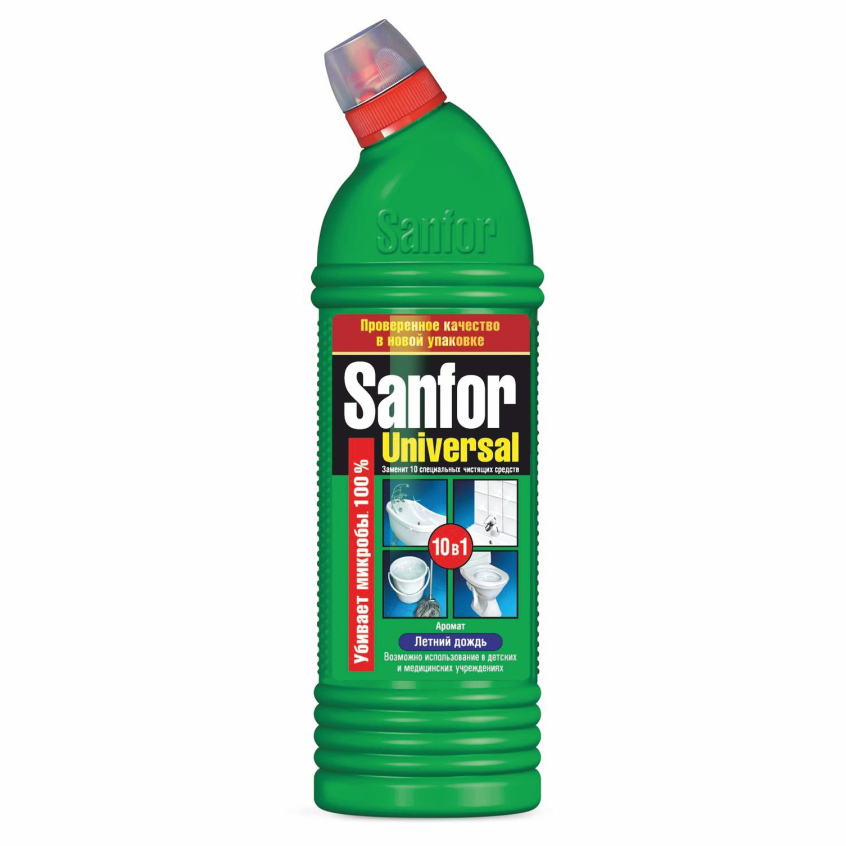 Средство чистящее для сантехники SANFOR Universal 10 в 1 | 1 л