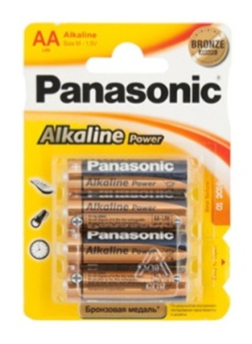 Элемент питания/батарейка 4шт PANASONIC LR06 АА Bronza Alcaline пальчик