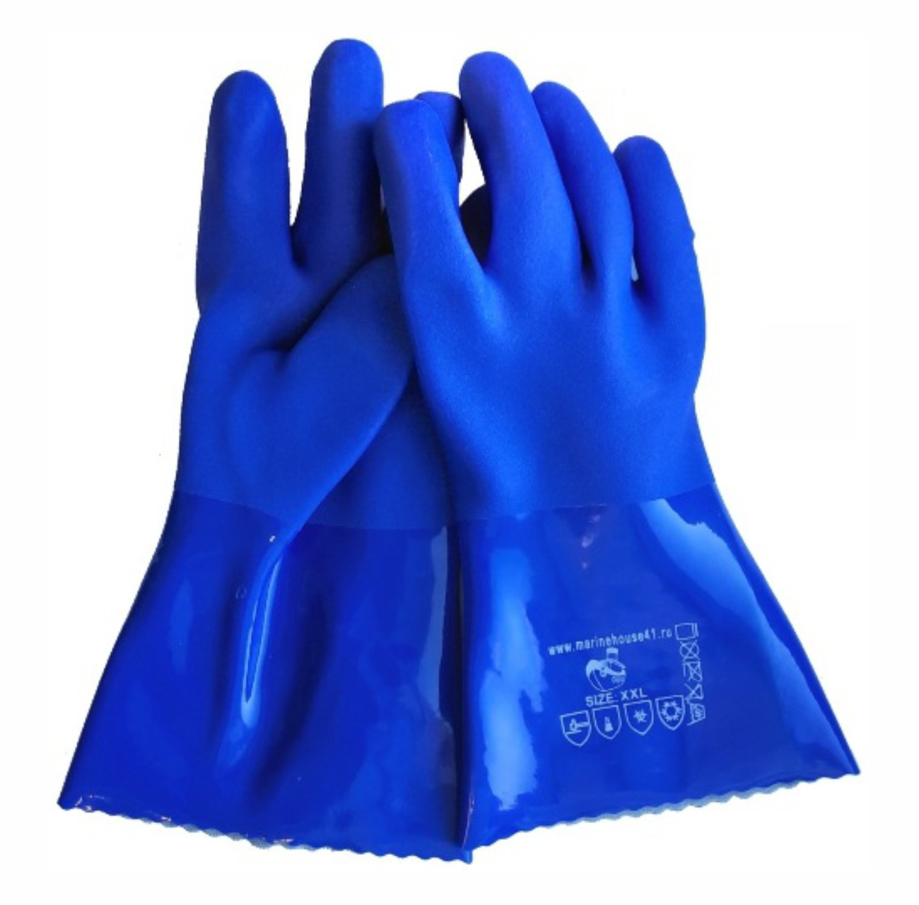 Перчатки ПВХ синие MARINE HOUSE