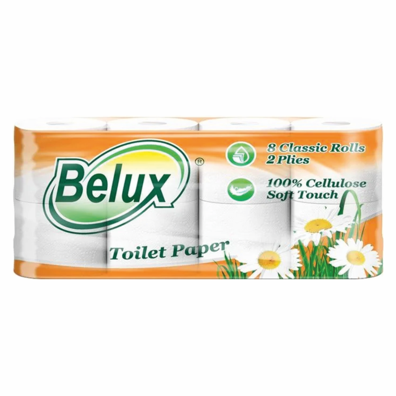 Бумага туалетная BELUX | 2 слоя | 8 рулонов