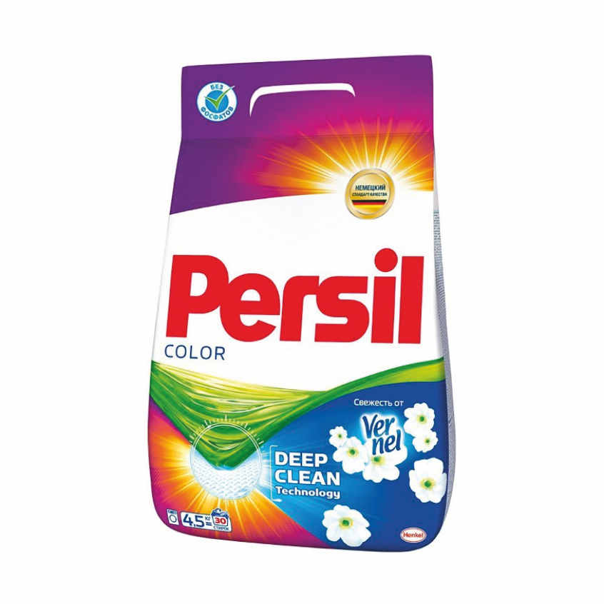 Порошок стиральный PERSIL Color Свежесть от Vernel | 4,5 кг