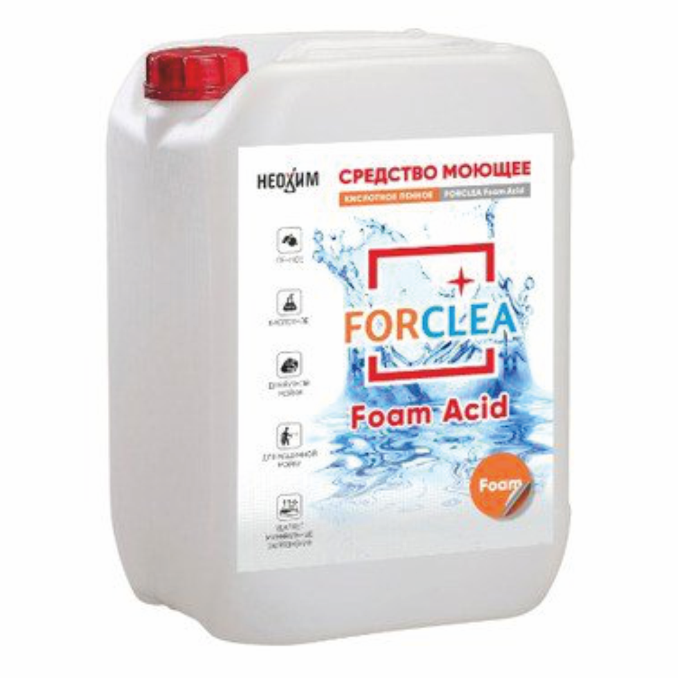Средство моющее FORCLEA Foam Acid | 10 л
