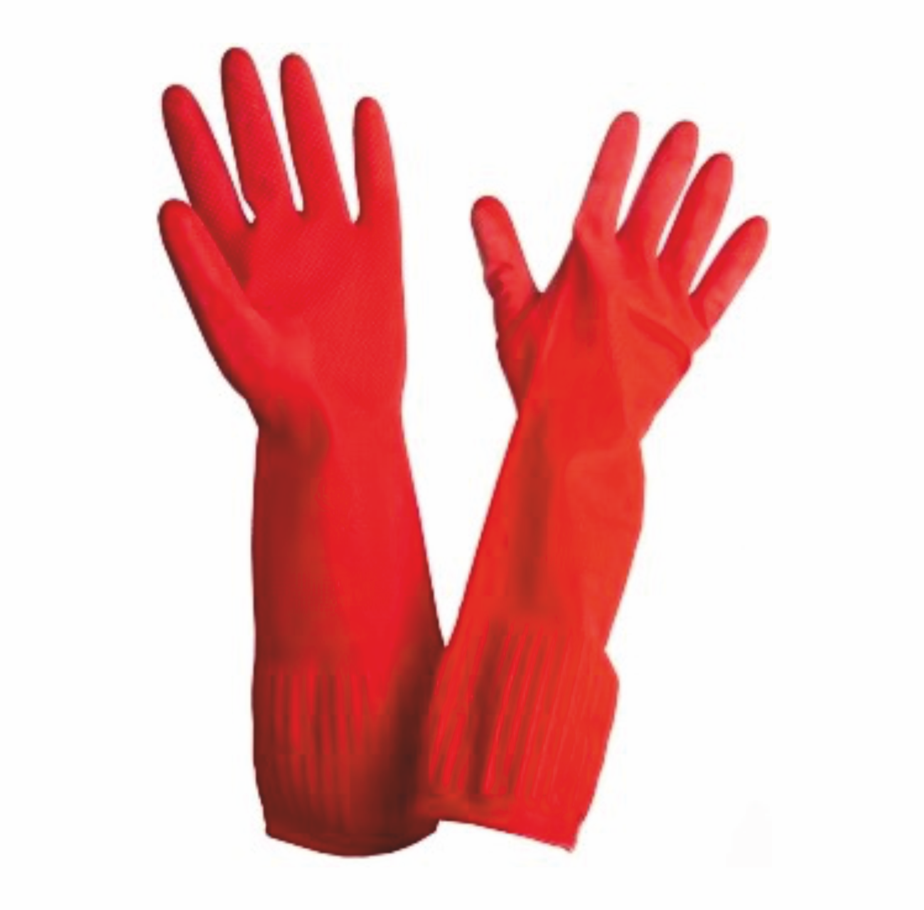 Перчатки латексные красные